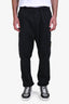 Pantalon Stone Island en coton noir avec écusson logo Taille 34 Homme