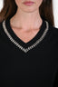 Maje Black Wool Cashmere Embellished V-Neck Sweater Size 1
