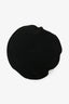 Christian Dior Black Wool Beret with Ribbon
