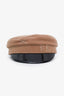 Ruslan Baginski Beige/Black Wool Baker Boy Hat Size L