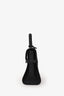 Delvaux So Black Grained Calfskin Leather Tempete PM Satchel Bag with Top Handle