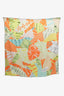 Hermès Orange/Yellow Silk Les Petits Papiers Scarf Size 70cm