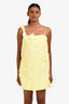 Zimmermann Yellow Linen High Tide Lift Off Floral Sleeveless Mini Dress Size 0