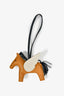 Hermès 2021 Sesame/Black/White Milo Lambskin Rodeo Pegase Charm MM