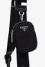 Prada Black Re-Nylon Re-Edition 2005 Crossbody Bag with Strap and Pouch