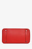 Hermès 2010 Red Clemence Birkin 35 PHW