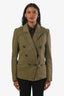 Alexandre Vauthier Army Green Denim Jacket Size 40