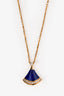 Bvlgari 18K Yellow Gold Diamond Lapis 'Divas Dream' Necklace