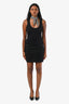 Gucci Vintage Black Wool Leather Trim Mini Skirt Size 38