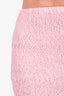 Miu Miu Pink Crinkled Cropped Blouse + Midi Skirt Set Size 38/40