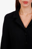 Pre-loved Chanel™ 97A Black Wool CC Button Single Breasted Jacket Size 40