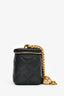 Pre-loved Chanel™ 2022 Black Caviar Mini Vanity On Chain - Heart Crush