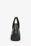 Balenciaga Black Leather Logo XXS Ville Leather Top Handle Bag with Strap