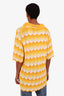 Casablanca Yellow Wavy Gradient Crochet SS Shirt Size XL Mens