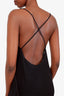 Valentino Boutique Black Ruffled Sleeveless Maxi Dress Size 6