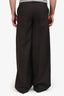 Gucci Cruise 2024 Brown Wool Skater Wide Leg Trousers Size 46 Men's