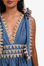 Celia B Blue Denim Multicolour Sleeveless Mini Dress Size S