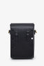 Gucci Black Leather Horsebit Vertical Crossbody Bag