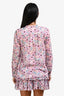 Isabel Marant Etoile Purple Floral Cotton Sheer Blouse Size 38