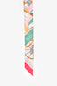 Hermès Pink/Multicolour Silk Twilly