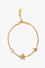 Christian Dior Gold Tone 'Clair D Lune' Crystal Star Bracelet Set