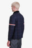 Thom Browne Navy Wool Check Velvet Collar Jacket Size 1 Mens