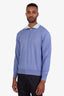 Loro Piana Purple Cotton Quarter Zip Sweater Size 50 Mens