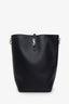Saint Laurent Black Calfskin Le 37 YSL Large Bucket Bag