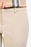 Gucci Beige Flare Logo Pants Size 38
