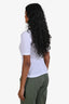 Frame White Reverse Seam Tee Size XS
