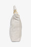 Christian Dior 2008 Off White Woven Leather Soft Tote
