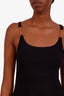 Gucci Black Horsebit Logo-detailed Crepe Jersey Tank Top Size L