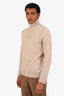 Pal Zileri Beige Cashmere Turtleneck Sweater est Size S Mens
