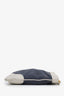 Prada Navy/White Canvas Canapa Logo Crossbody Bag