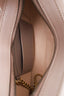 Gucci Dusty Pink Leather Half-Moon Mini Marmont Shoulder Bag with Strap