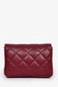 Pre-loved Chanel™ Burgundy Lambskin Mini Coco Hearts Micro Bag