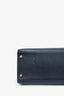 Hermès 1993 Navy Epsom Leather Kelly 32 with Strap