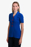 Marni Blue/Red Knit Collared Buttoned Tunic Top Size 40
