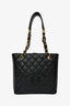 Pre-loved Chanel™ 2008-2009 Black Caviar Leather GHW Petit Shopping Tote