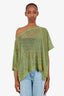 Issey Miyake Me Yellow/Black Mesh Top Estimated Size S