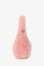 Miu Miu Pink Shearling Wander Hobo Bag