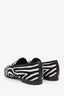 Gucci Zebra Print Calf Hair Horsebit Loafers Size 38