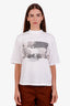 Anine Bing White Printed Mick Jagger T-Shirt Size XS