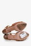 Prada Brown Leather Strappy Sandals Size 37