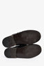 Celine Burgundy Patent Leather Knot Loafers Size 37