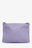 Celine Purple Leather Small Trio Bag