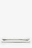 Saint Laurent 2023 White Leather Fold Over Clutch