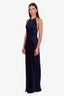 Reformation Navy Jeany Silk Maxi Dress Size S