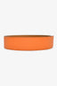 Hermès 2015 Gold/Orange Epsom Leather Reversible 42mm Belt Strap Size 85 (No Buckle)