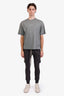 Rick Owens Grey Cotton Cargo Pants Size 38 Mens